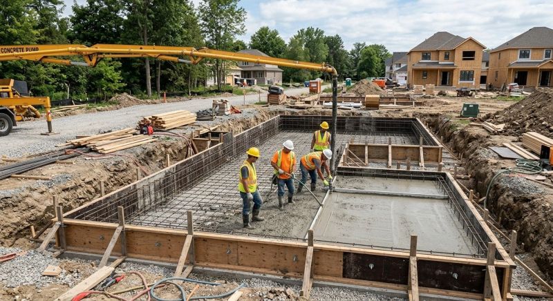 Foundation Wall Pouring in Fredericksburg, VA