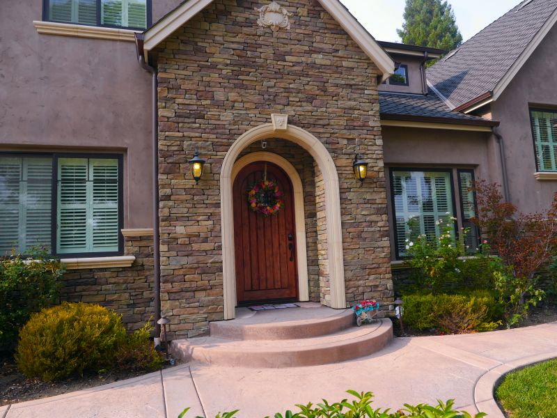 Traditional Stone Entrance