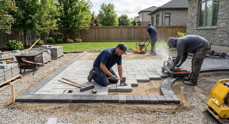 Patio Pavers Installation in Boston, MA